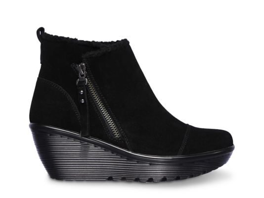 womens wedge booties cheap