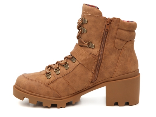 beige platform combat boots