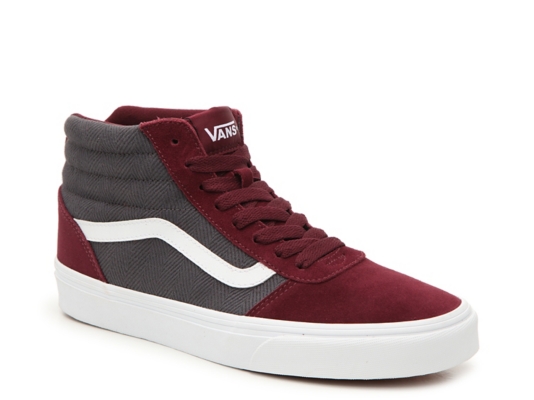 vans high tops mens red