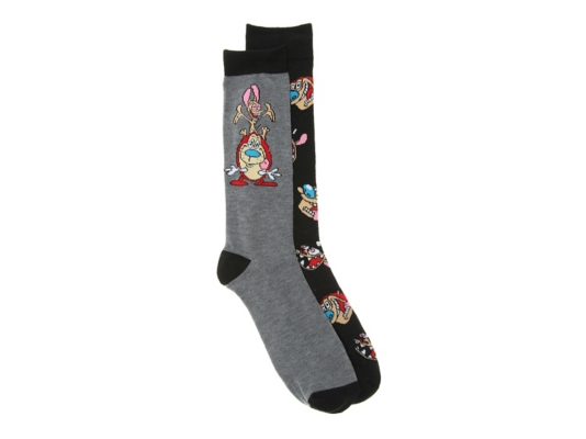 High Point Design Ren Stimpy Men S Crew Socks 2 Pack Men S