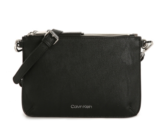calvin klein leather shoulder bag