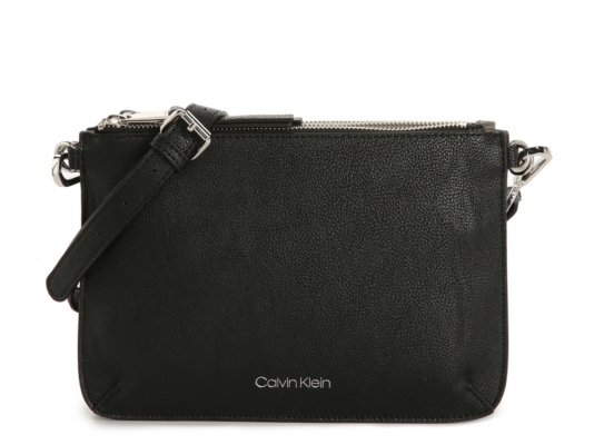 calvin klein black and gold purse