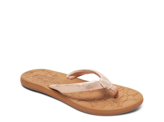 roxy fabric flip flops
