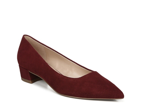 burgundy pumps dsw