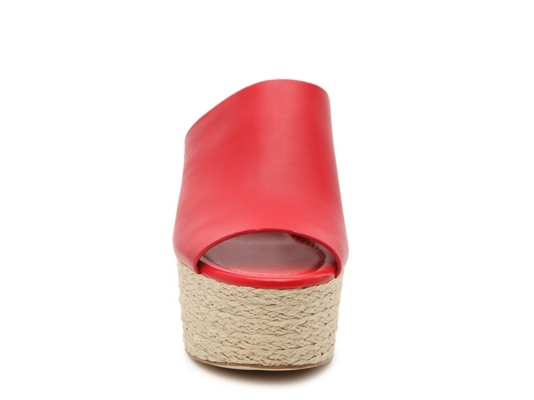 michael kors cunningham leather wedge