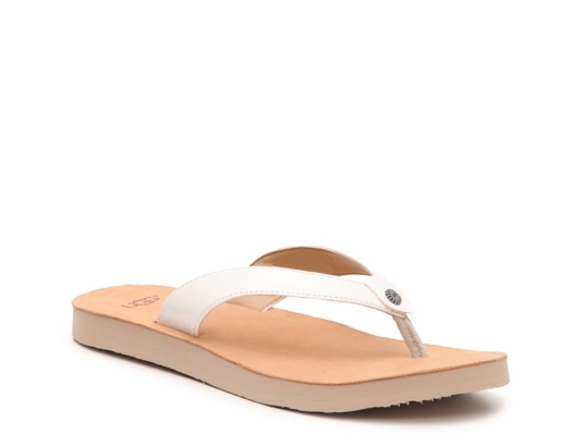 ugg tawney flip flop white