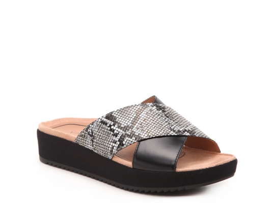 vionic violet platform sandal