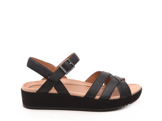 vionic violet platform sandal