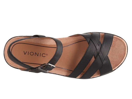 vionic violet platform sandal