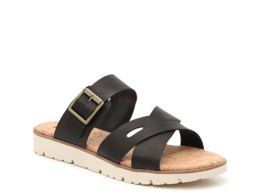 Women S Black Korks Comfort Sandals Dsw