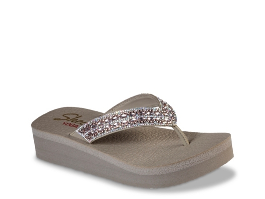 skechers glitter flip flops