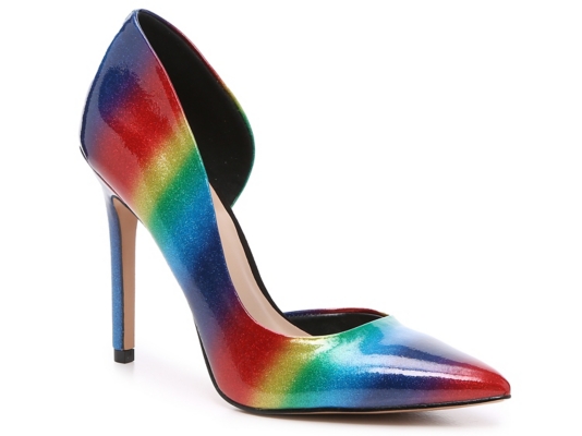 dsw wide heels