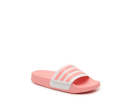 adidas rose gold slides