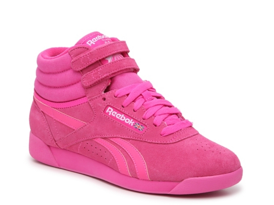reebok freestyle hi top sneakers