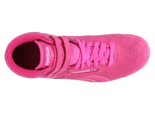 hot pink reebok high tops