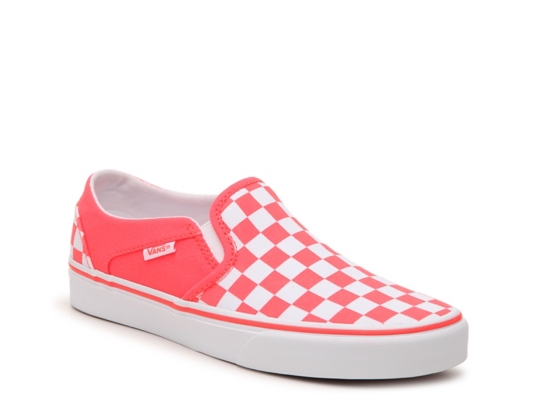 kids pink checkered vans