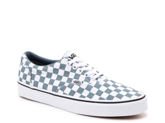 white slip on vans dsw