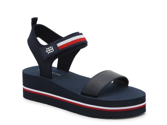 tommy hilfiger flatform sandals