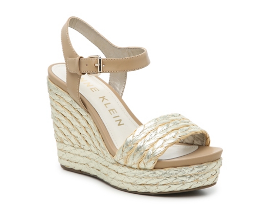 anne klein lina wedge sandal pineapple