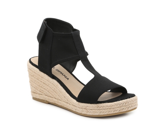 dsw black wedge shoes