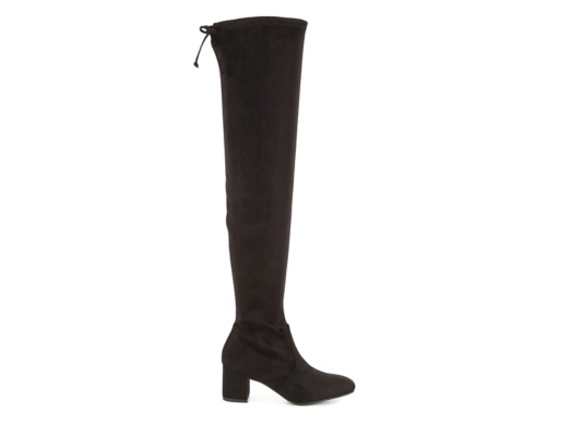 dsw thigh high suede boots