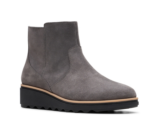 clark sharon hop wedge bootie