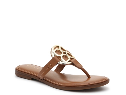 brown flip flop sandals