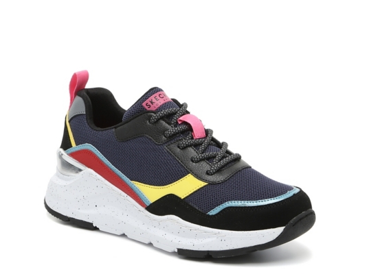 skechers rovina trainers in black