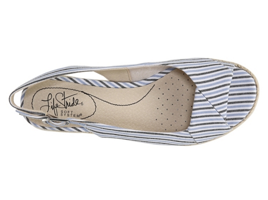lifestride socialite espadrille wedge sandal