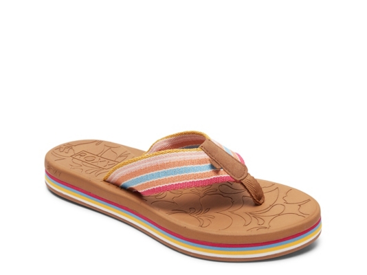 roxy flip flops dsw