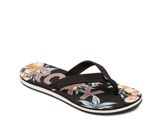 roxy flip flops dsw