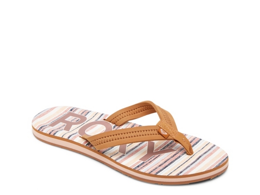 roxy flip flops dsw