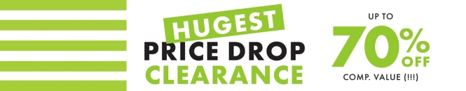Hugest price drop clearance up to 70% off comp. value (!!!)