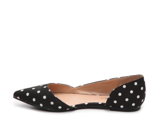 red polka dot flats