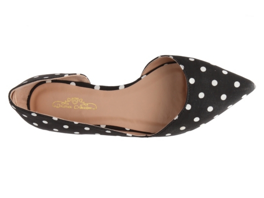 Journee Collection Cortni Polka Dot Flat Women's Shoes | DSW