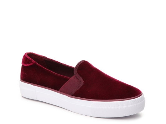 velvet slip on